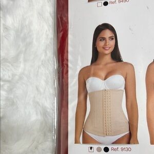 L Beige Waist Cincher Corset